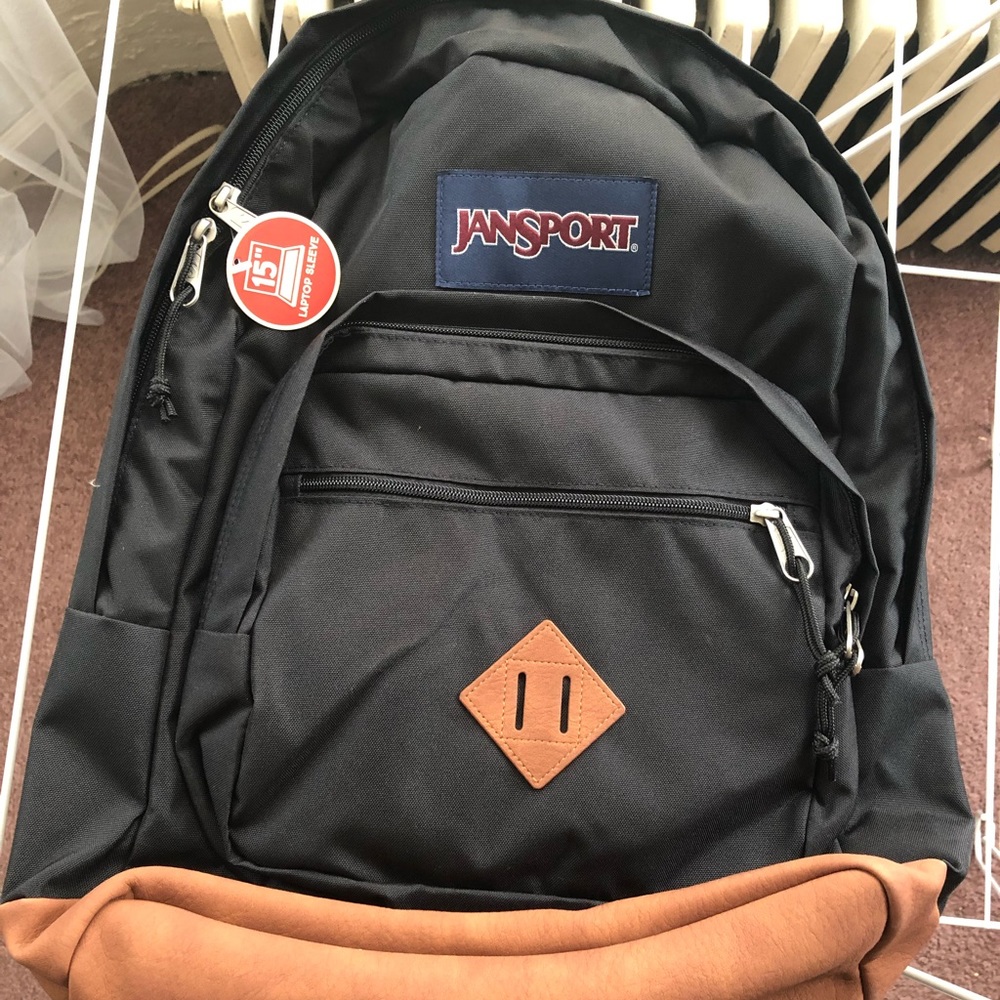 NEW Black Jansport Backpack
